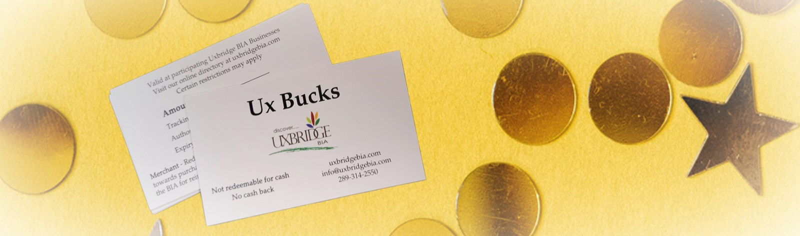 gift card on gold star background