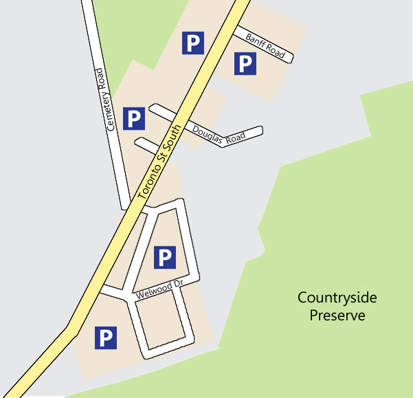 parking map Toronto Street South