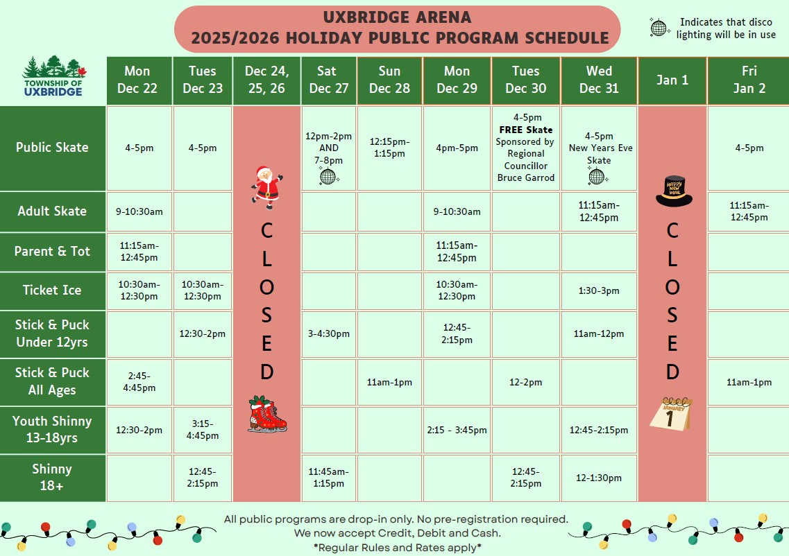 Holiday Schedule