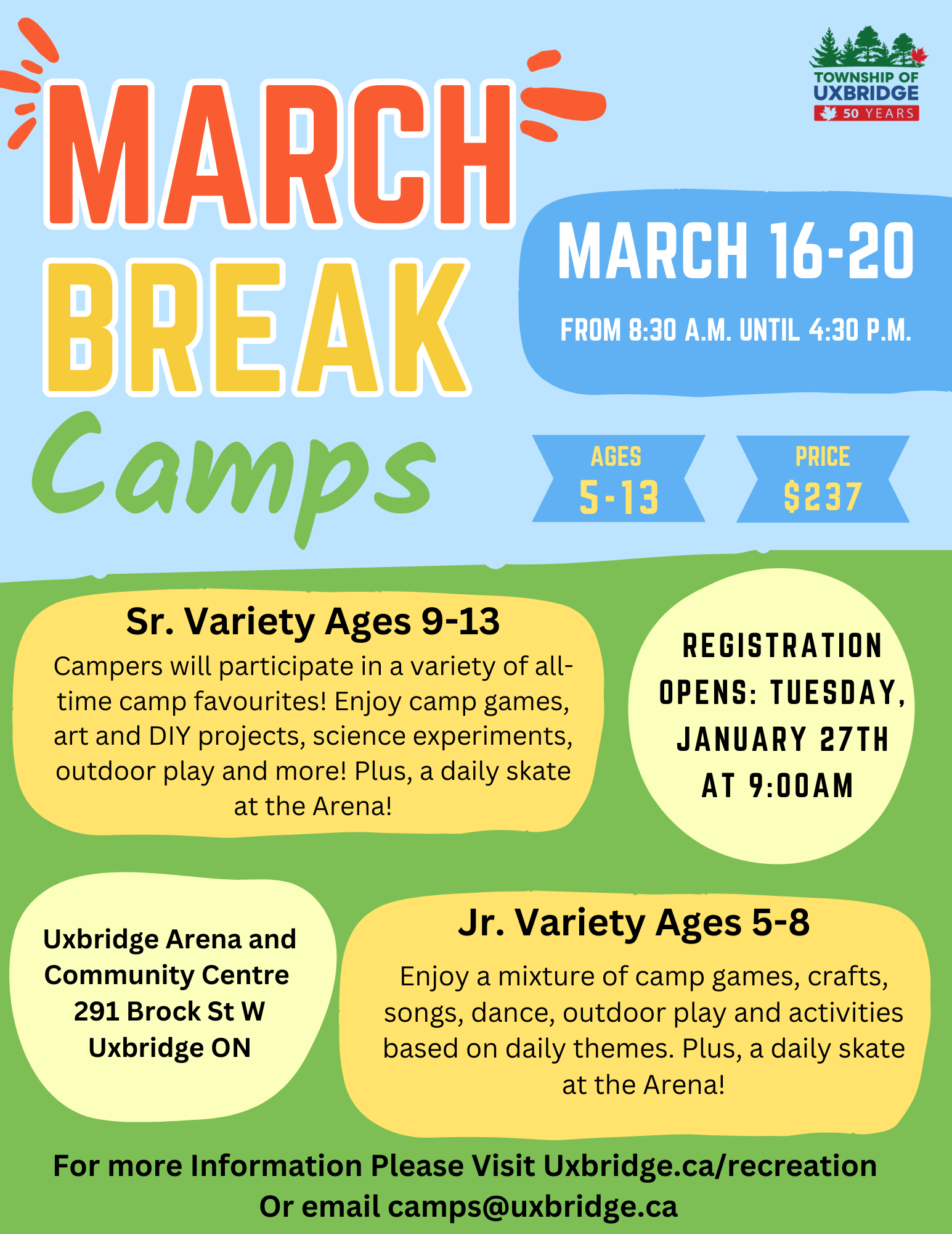 March Break Programming