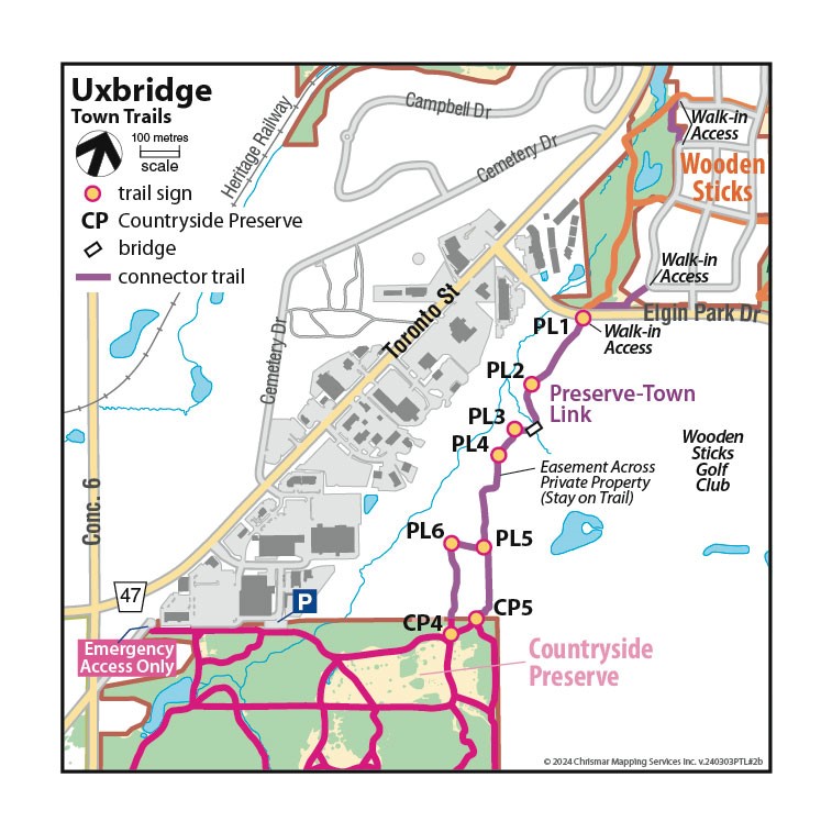 CSP Preserve-Town Link map