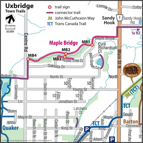 maple bridge trail map