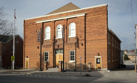 front elevation of Music Hall