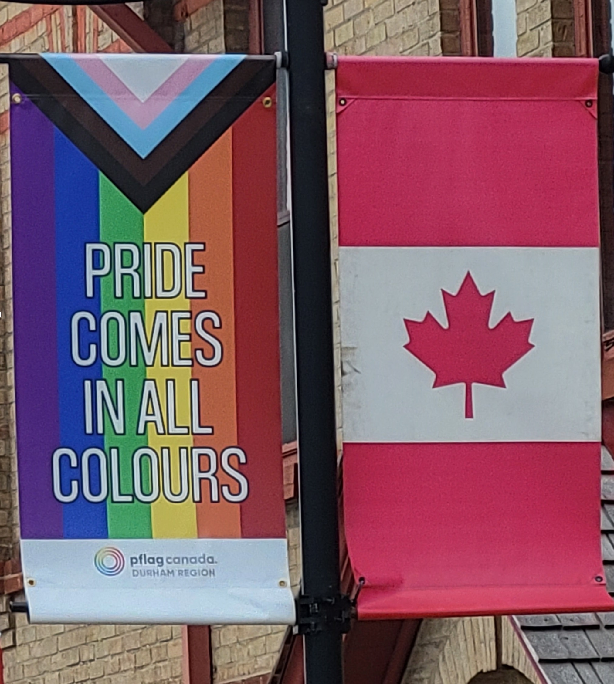 pride canada flag banners