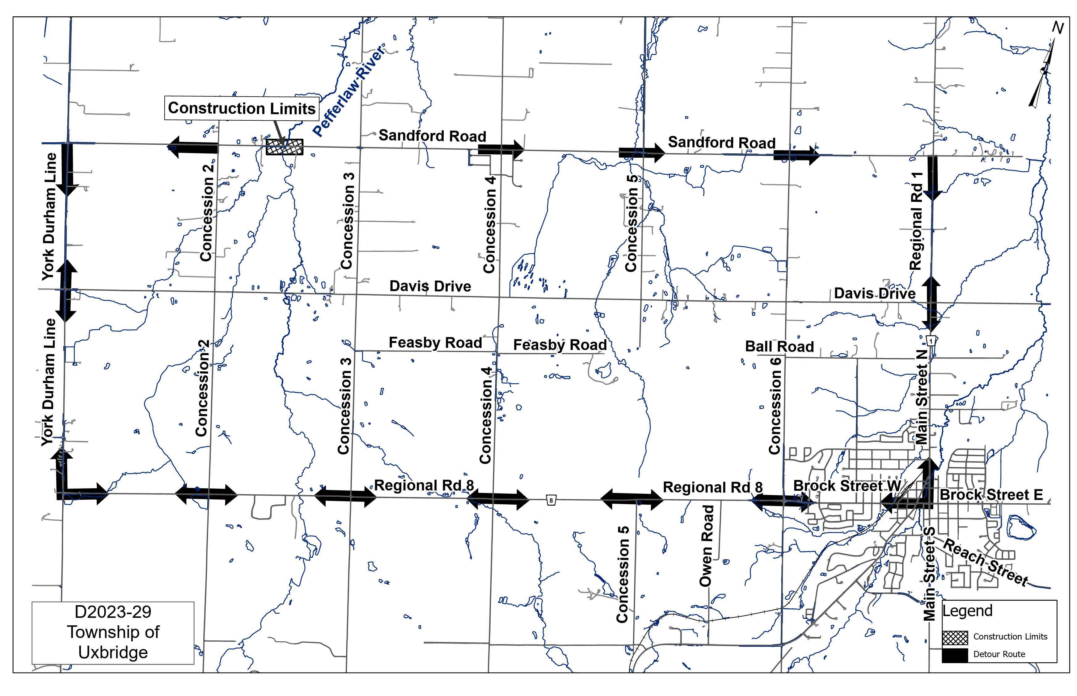 sandford road detour map sandford road detour map