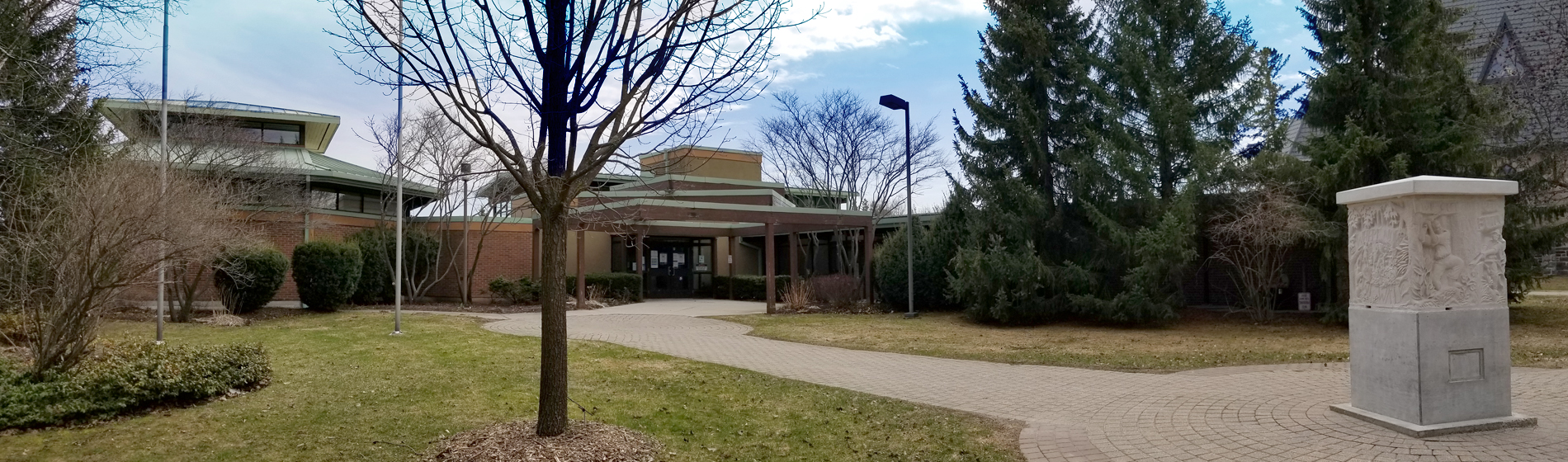 township of Uxbridge entrance viewed from front parking lot